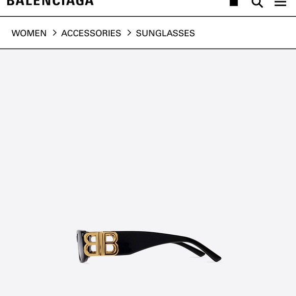 Balenciaga style Sunglasses 🕶 & earrings set - Picture 7 of 7